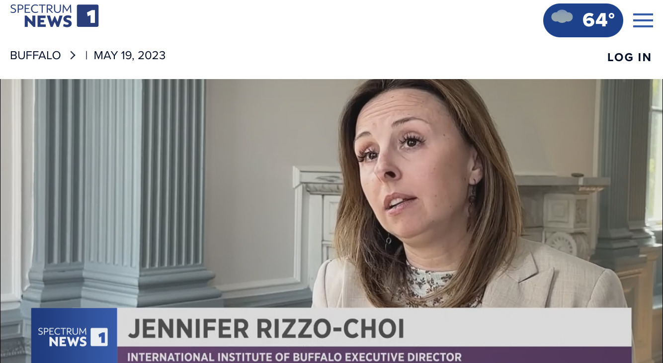 Jennifer Rizzo-Choi speaking to Spectrum news 1 Buffalo